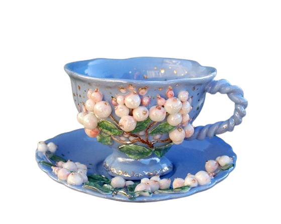 Cottage Tea Cups and Pots // PorcelainDreamShoppe