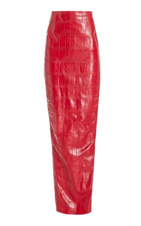 The Miles Embossed Leather Maxi Pencil Skirt By Kuzyk | Moda Operandi