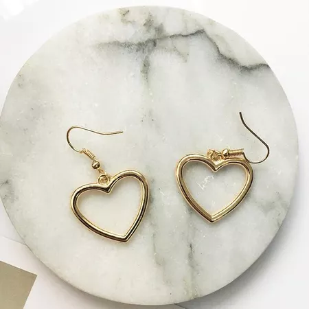 2017 New Hollow Geometry Earrings Heart Sweet Gold Love Earrings Women Gifts Jewelry Orecchini Brincos Pendientes Oorbellen-in Drop Earrings from Jewelry & Accessories on Aliexpress.com | Alibaba Group