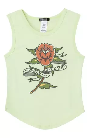 Truce Kids' Only Love Cotton Graphic Cutout Tank | Nordstrom