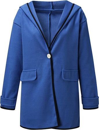 Amazon.com: Women's Plus Size Hooded Trench Coat Winter Lapel Open Front Buttons Long Cardigan Windproof Warm Outwear Jackets Overcoat : Clothing, Shoes & Jewelry