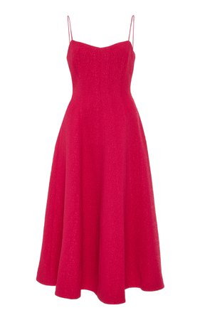 Rebecca Vallance Natalia Strap Midi Dress Size: 4