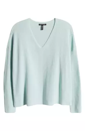 Eileen Fisher V-Neck Organic Cotton Pullover Sweater | Nordstrom