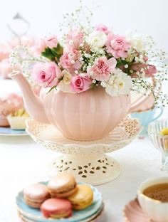 floral tea set