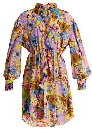 Petula Floral Print Dress - Womens - Pink Multi