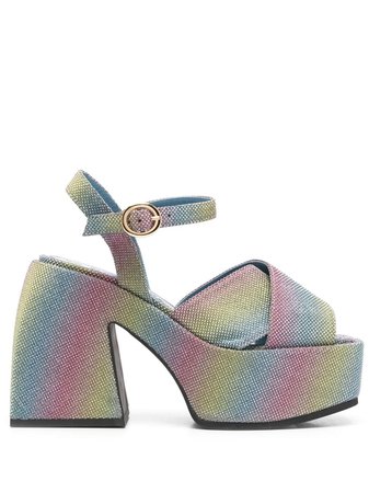 Nodaleto rainbow-effect crossover-strap Sandals - Farfetch