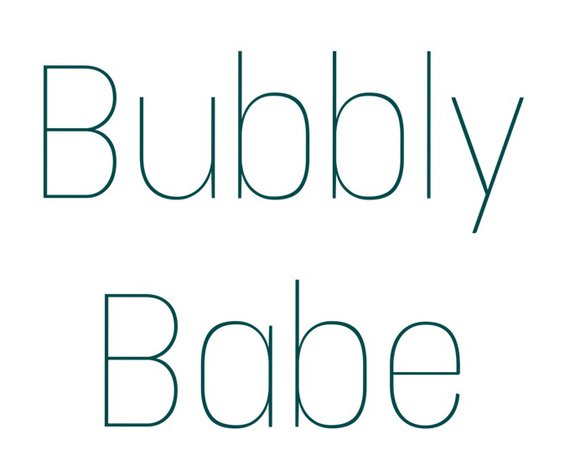 bubbly babe
