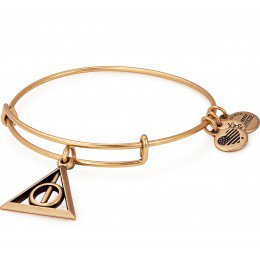 HARRY POTTER DEATHLY HALLOWS Charm Bangle in RAFAELIAN GOLD | ALEX AND ANI