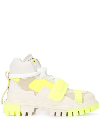 Dolce & Gabbana Colour Block Chunky Heel Sneakers Ss20 | Farfetch.com