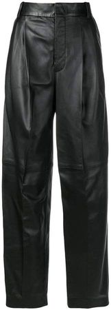 high waisted panel trousers