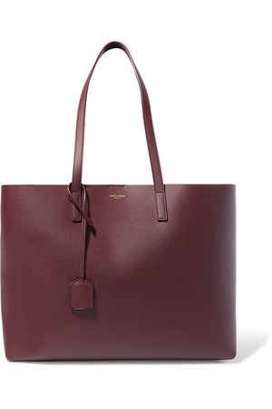 SAINT LAURENT | Shopper large textured-leather tote | NET-A-PORTER.COM
