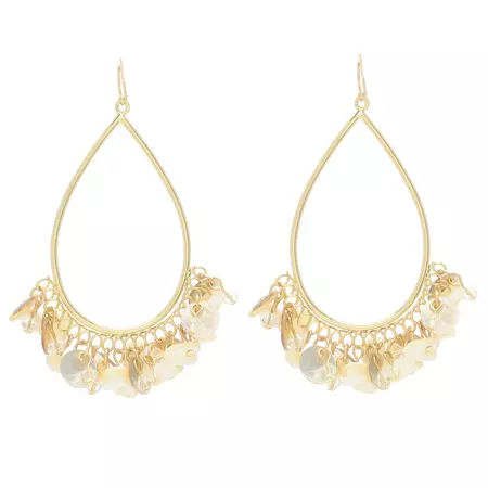 Amrita Singh Blanche Gold-tone Brass Drop Earrings with Dangling Resin Discs - Walmart.com