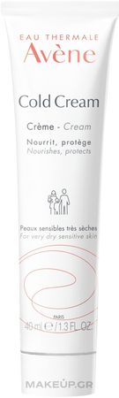 Θρεπτική κρέμα προσώπου για ξηρό και ευαίσθητο δέρμα - Avene Peaux Seches Cold Cream | Makeup.gr