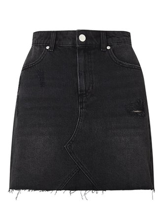 PETITE Ripped Denim Skirt - Last Chance to Buy - Clothing - Miss Selfridge