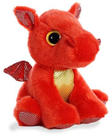Aurora - Sparkle Tales - 7" Flame Red Dragon : Toys & Games