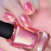 Pink Flamingo - Iridescent Hot Pink Holographic Jelly Nail Polish by ILNP
