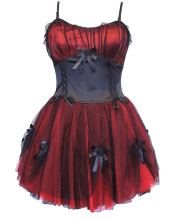 @lollialand- goth red and black dress