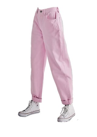 pink trousers