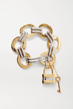 Gold Colleen gold and silver-tone bracelet | Chloé | NET-A-PORTER