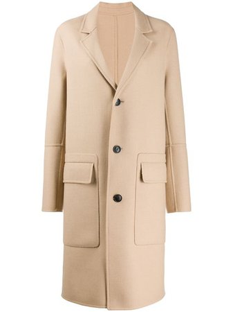 AMI Paris unstructured buttoned coat
