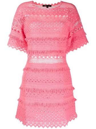 Maje Rosy Crochet Minidress - Farfetch