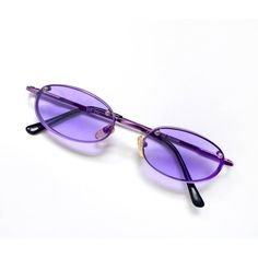 Vintage 90's Small Purple Tinted Sunglasses
