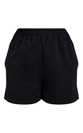 Recycled Plus Black Pocket Sweat Shorts | PrettyLittleThing USA