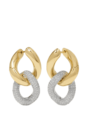 SHAY
18-karat yellow and white gold diamond earrings