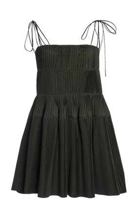 Sunray Pleated Mini Dress By Del Core | Moda Operandi