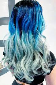 blue and white hair - Google Search
