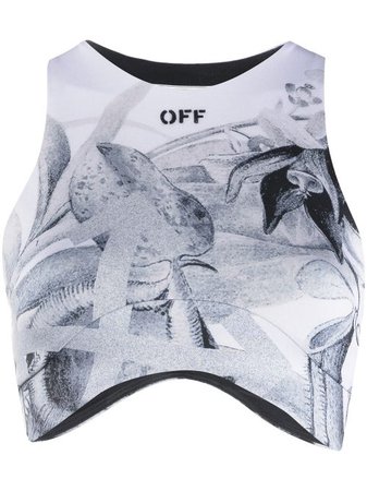 Off-White Cropped Top - Farfetch