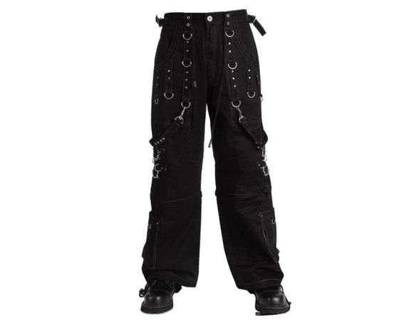 black goth pants
