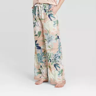Women's Floral Print Simply Cool Pajama Pants - Stars Above™ Coral : Target