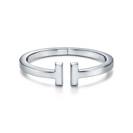 Tiffany T square bracelet in sterling silver, medium. | Tiffany & Co.