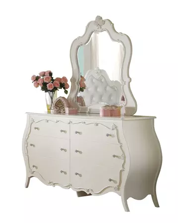 ACME Edalene Mirror, Pearl White – OutDone Furniture