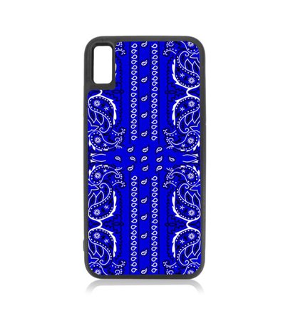 blue bandana iPhone XR case