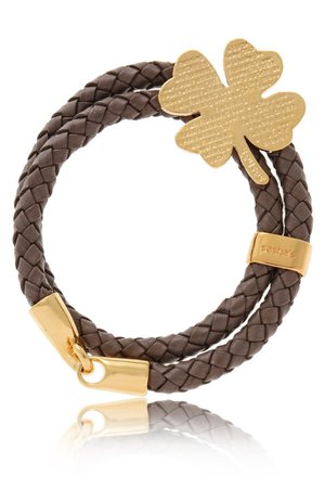 SASHA'S LUCKY CLOVER Brown Leather Bracelet – PRET-A-BEAUTE.COM