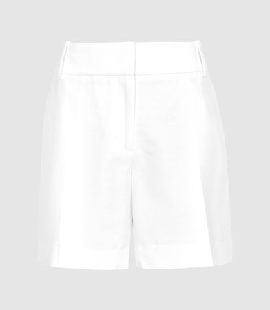 Lyla White Tailored Shorts – REISS