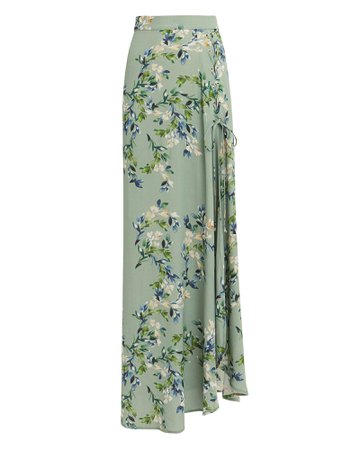 High Waisted Floral Maxi Skirt | Flynn Skye