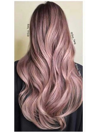 Dusty pink hair
