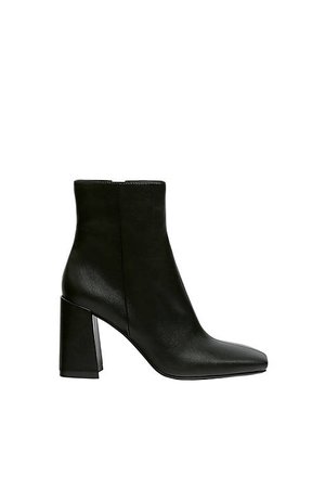 Pull&Bear heeled ankle boot in black | ASOS