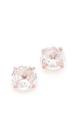 Amazon.com: Kate Spade New York Women's Bright Ideas Stud Earrings, Clear/Rose Gold, One Size: Clothing