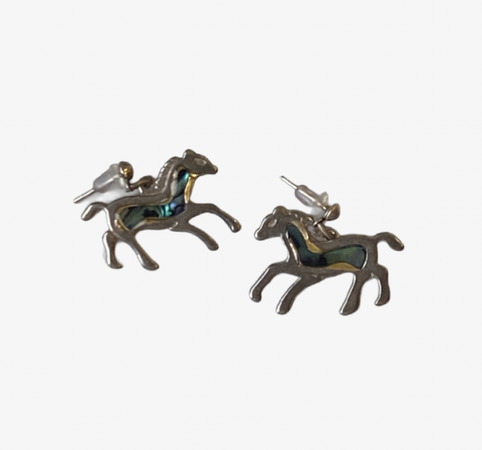 Vintage horse earrings