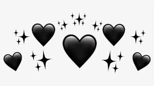 vertical line of black hearts - Google Search