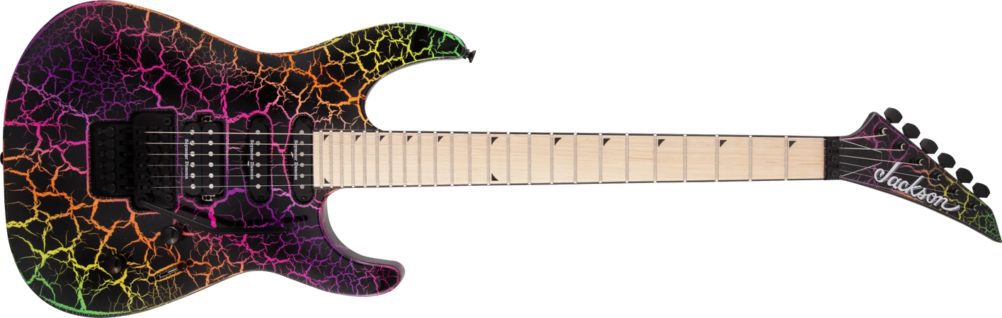 Rainbow electric guitar