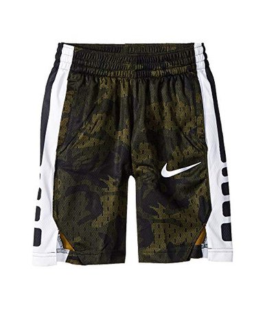 Nike Kids Dry Elite Printed Basketball Shorts (Little Kids/Big Kids) at Zappos.com