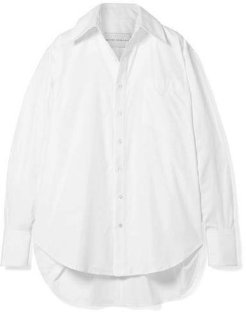 Matthew Adams Dolan - Oversized Cotton-poplin Shirt - White