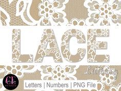Lace letters -word