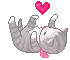 cat heart pixel kawaii