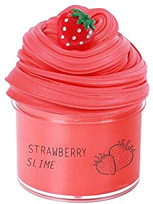 Amazon.com: YMDY Strawberry Slime Scented Stretchy Butter Slime, Super Soft and Non-Sticky (200ml): Toys & Games